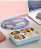 304 Stainless Steel 4 Grids Kids Lunch Box with Tableware