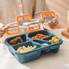 4 Compartments Lunch Box with Tableware