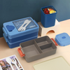 2L High-value Double Layered Lunch Box+Soup Cup+Insulated Bag