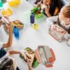 Contrast Color Single-layer 4 Grids 1.3L Lunch Box