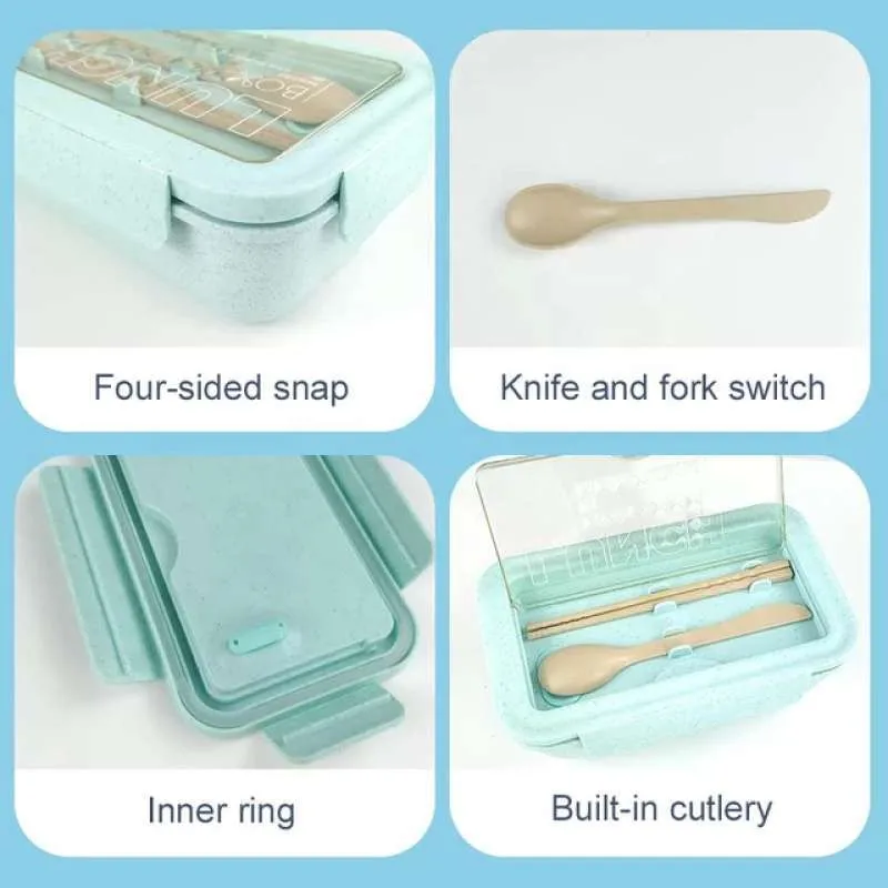 reusable Wheat Straw Lunch Box