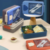 Attractive 1.1L Single Layer Lunch Box+Sauce Box