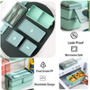 Healthy 1400ML Double Layered 4 Grids Lunch Box+Thermal Bag