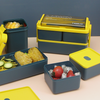 1950ML Double Layered 4 Grids Lunch Box+ Soup Cup