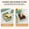 Single Layer 2 Comparments Lunch Box