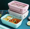 Not Chemical Dyes Wheat Straw Single Layer Lunch Box 800ML