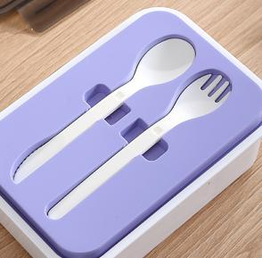 excellent Storage Containers Set with Spoon and Fork