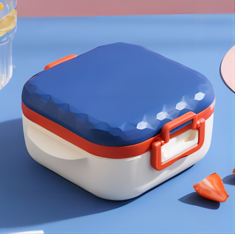 Heatable 3 grids PP lunch box for Kids and Teenagers