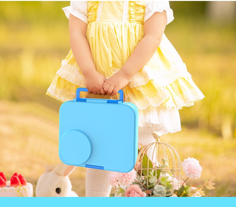 Hot Sale Insulated 4 grids Lunch Box For Kids with handle