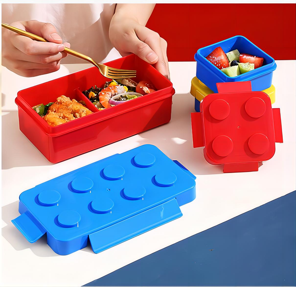 DIY Building Blocks lunch box school outdoor