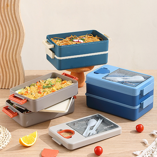 favourite 2L Double layered lunch box (with sauce box)