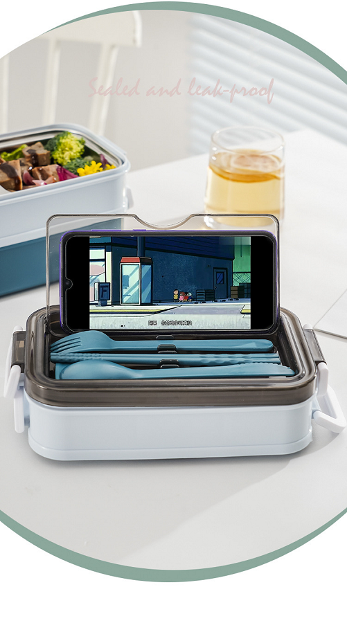 versatility 3 layer 304 stainless steel lunch box