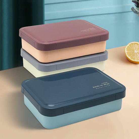 High-end Invisible buckle 3 compartments lunch box 1250ML