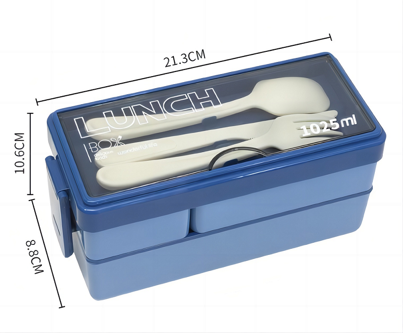 durability 1025ML Double layered grid lunch box