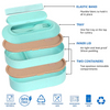 Unique Wheat Straw Lunch Box +Square Soup Cup Set