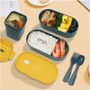 Double Layered Tie Strap Lunch Box