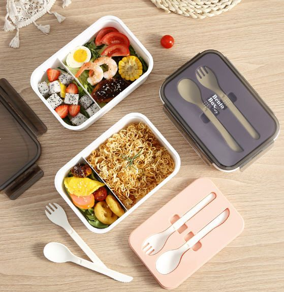 1200ml Large Capacity 2-compartment lunch box