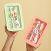 Cute Pet shaped 2 compartment Bento Box 
