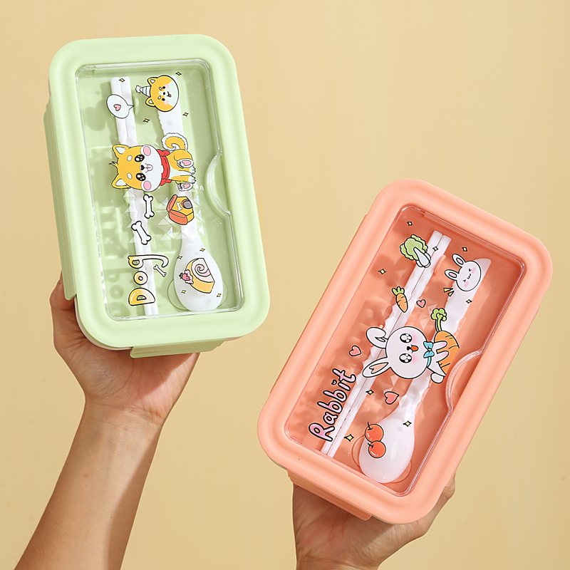 big capacity Cute 2 compartment Bento Box