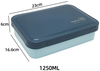 Invisible Buckle 3 Compartments Lunch Box 1250ML