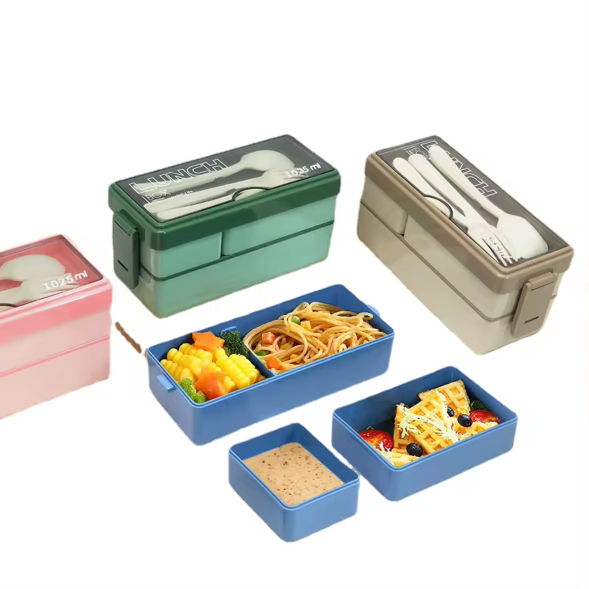 favourite 1025ML Double layered grid lunch box