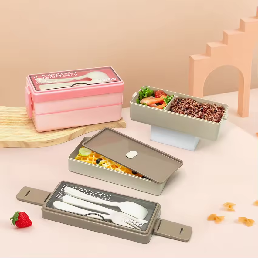modern Double layered 1075ML lunch box