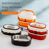 Antibacterial Cartoon Stainless Steel Double Layer Lunch Box