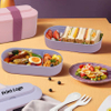 Modern Double Layered Tie Strap Lunch Box with Inner Compartment