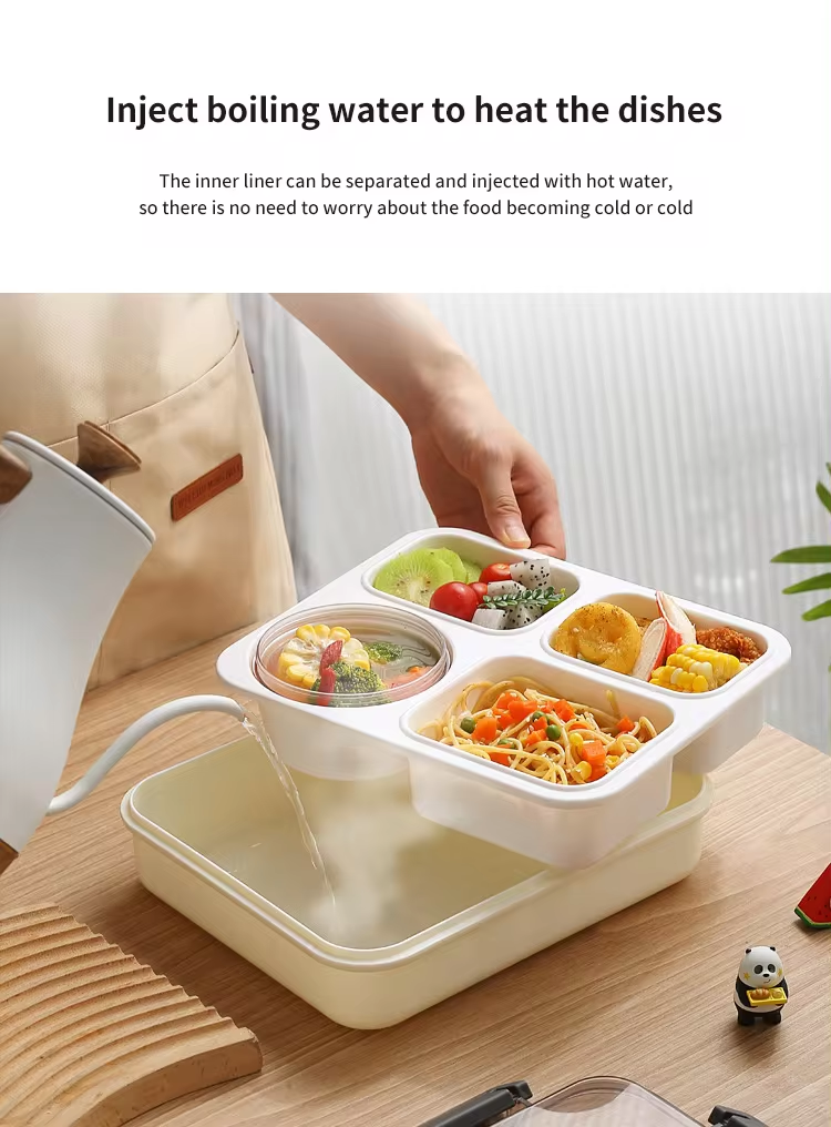 Large Capacity 4 Compartment Food Storage