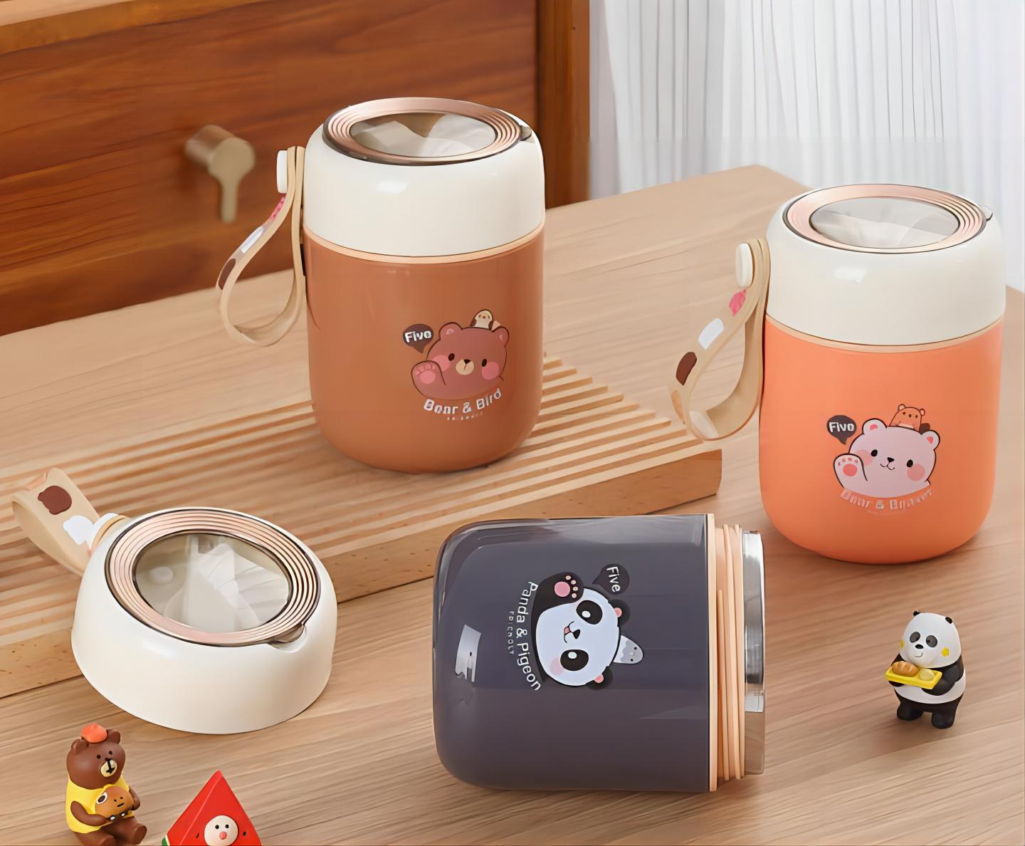 practical Stainless Steel Insulated soup cup Breakfast