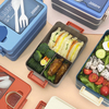 2L Double Layered Lunch Box (with Sauce Box)