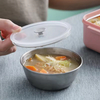 Double layer lunch box with stainless steel inner and soup bowl