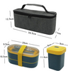  Double Layered Tie Strap Lunch Box