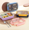 304 Stainless Steel 3 Grids Lunch Box for Children