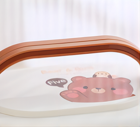 Eco-friendly 2 layer Compressed lunch box with handle