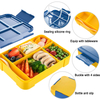 5 Compartments Big Capacity Kids/adults Lunch Box 