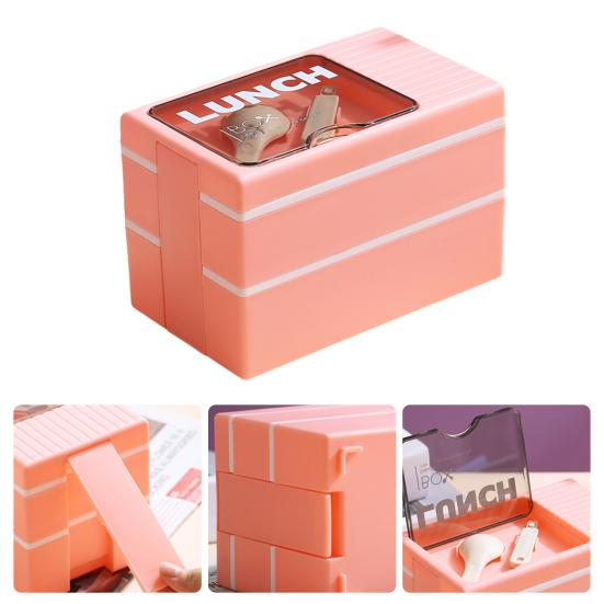 minimalist Korean style Double Layer Bento Box
