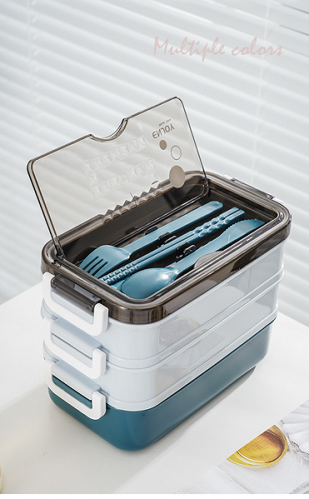 excellent 3 layer 304 stainless steel lunch box