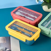 Rectangle 2 Compartment Bento Box 1.1L