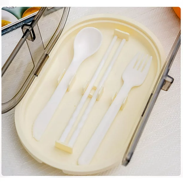 generous 1.7L Antibacterial double layer Divided Lunch box