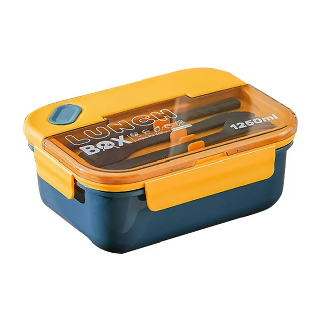 wonderful 3 compartments Lunch Box with tableware