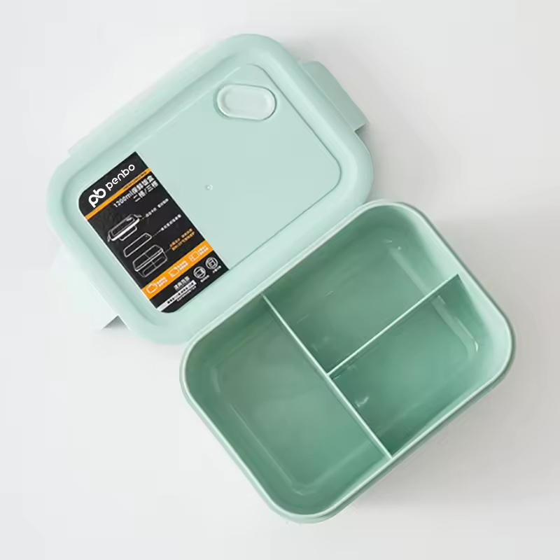 pretty 1.2L capacity Single layer lunch box (2&3 compartments)