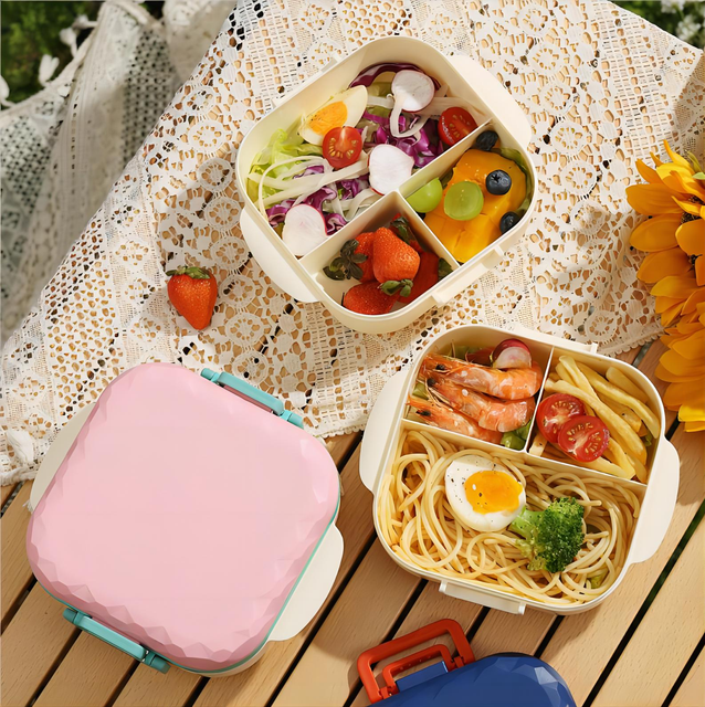 3 Compartment Japanese Style Lunch Box