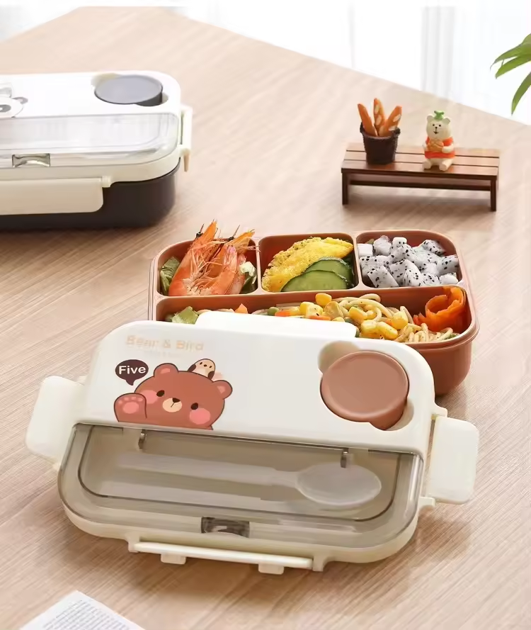 Fancy 4 grids lunch box for Kids 1250ml
