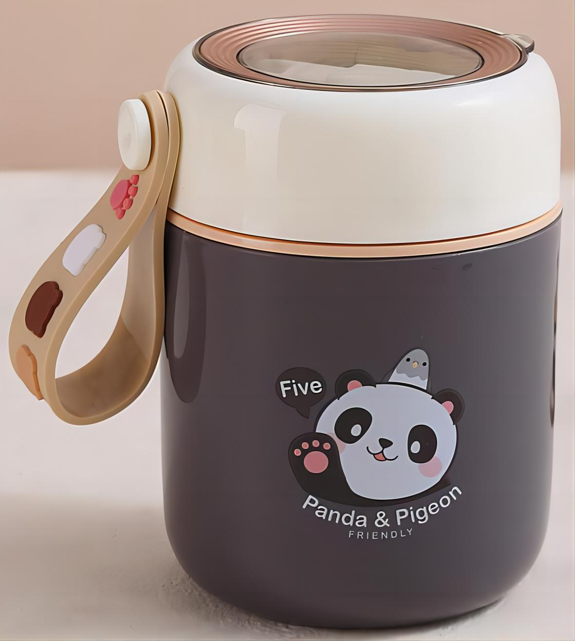 customized stainless Steel Insulated Soup Cup with rope