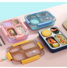 304 Stainless Steel 4 Grids Kids Lunch Box with Tableware