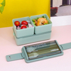 PP Material Double Layered Lunch Box 1400ML On-the-go