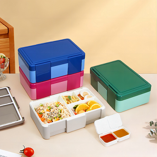 wonderful 4 compartment sealed lunch box (1450ML)