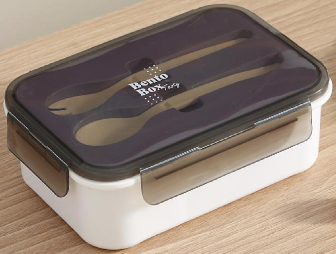 hot selling Plastic Bento Box with 2 grids for work