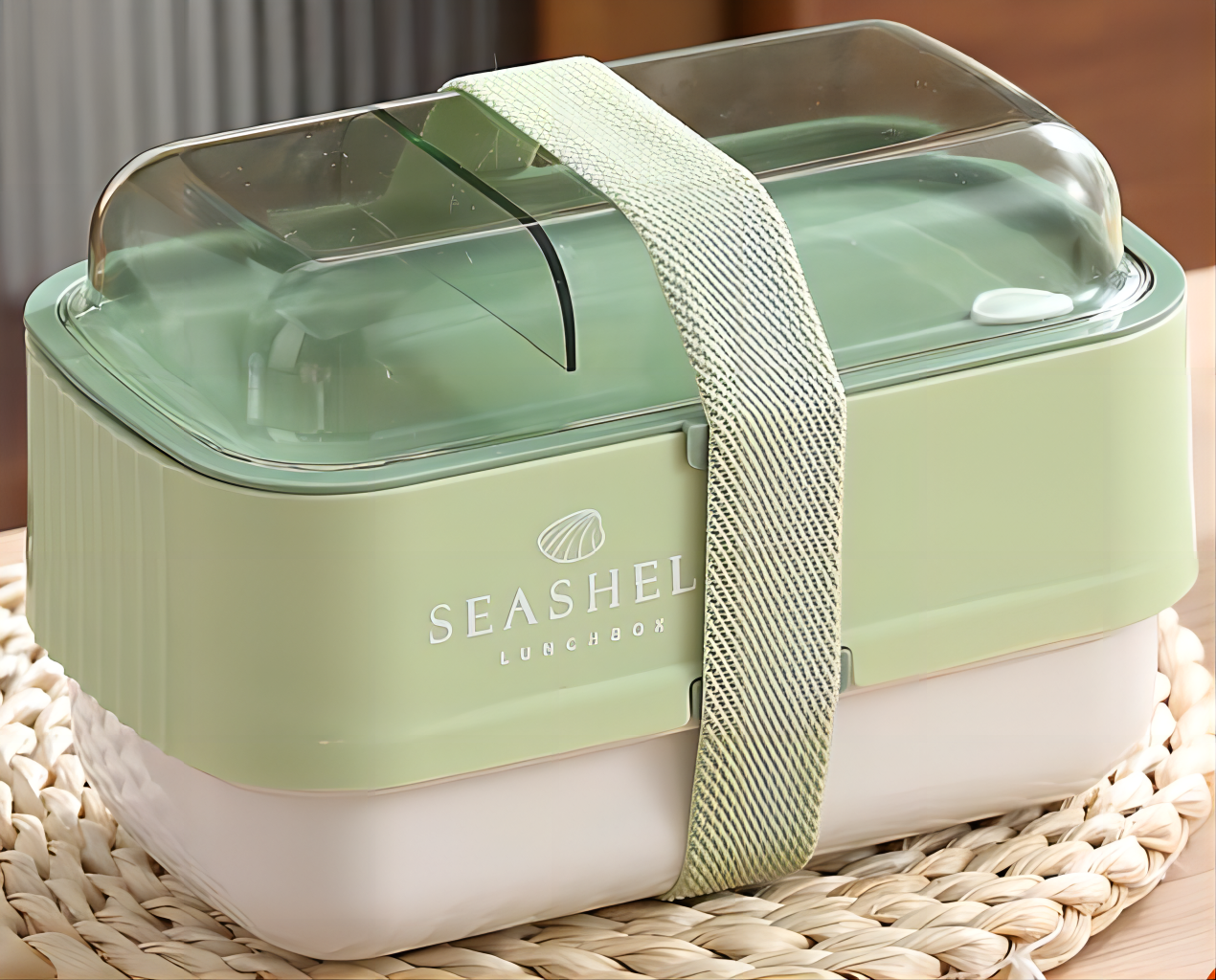 large capacity 1100ml Biodegradable double lunch box